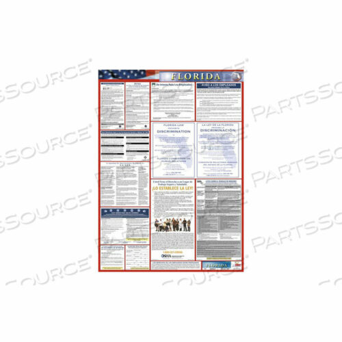 OEM#: LLPS-FLLABOR LAW ПЛАКАТ - ФЛОРИДА - ИСПАНСКИЙ от National Marker Company