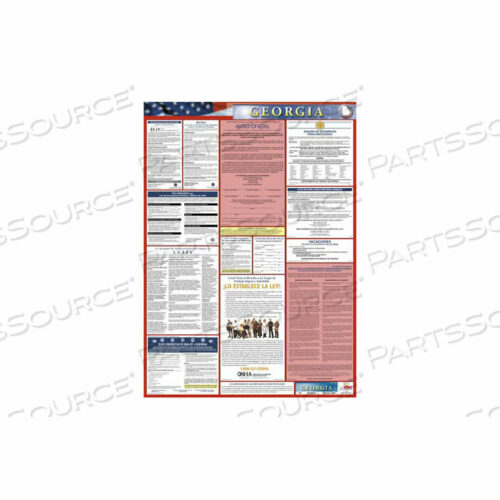 OEM#: LLPS-GALABOR LAW ПЛАКАТ - ДЖОРДЖИЯ - ИСПАНСКИЙ от National Marker Company