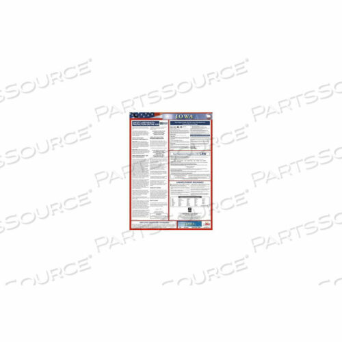 OEM#: LLPS-IALABOR ПЛАКАТ С ЗАКОНОМ - АЙОВА - ИСПАНСКИЙ от National Marker Company