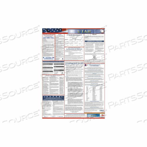 OEM#: LLPS-UTLABOR ПЛАКАТ С ЗАКОНОМ - ЮТА - ИСПАНСКИЙ от National Marker Company