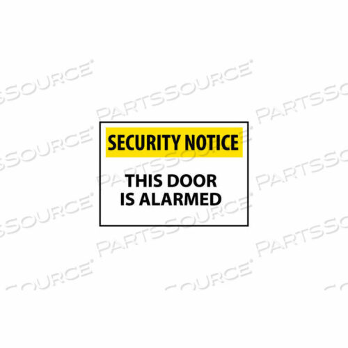 OEM#: SN17RCБЕЗОПАСНОЕ УВЕДОМЛЕНИЕ ПЛАСТИКОВОЕ - ЭТА ДВЕРЬ ОБОРУДОВАНА СИГНАЛИЗАЦИЕЙ от National Marker Company