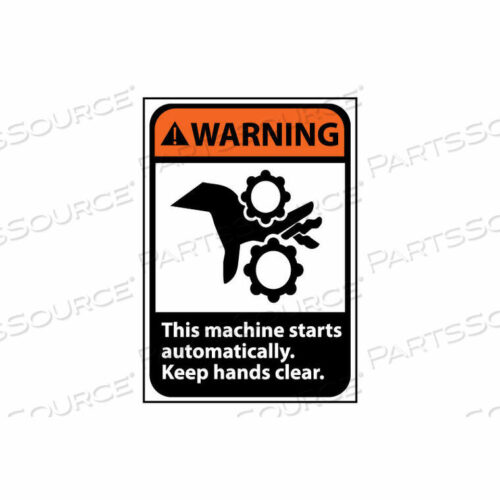 OEM#: WGA1RBПРЕДУПРЕЖДАЮЩИЙ ЗНАК 14X10 ЖЕСТКИЙ ПЛАСТИК - МАШИНА ЗАПУСКАЕТСЯ АВТОМАТИЧЕСКИ от National Marker Company