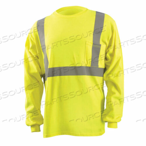 OEM#: LUX-SSETP3-YXLКЛАССИЧЕСКАЯ ВЛАГООТВОДЯЩАЯ ФУТБОЛКА С ПОЛОСАМИ НА РУКАВАХ, КЛАСС 3, ANSI HI-VIS ЖЕЛТЫЙ, XL от Occunomix