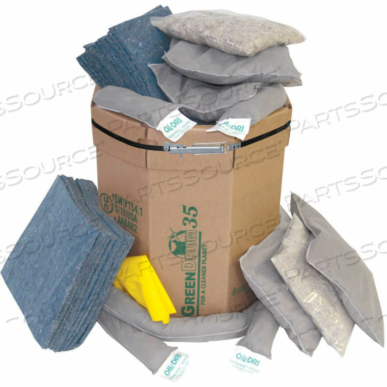 OEM#: L90930УНИВЕРСАЛЬНЫЙ КОМПЛЕКТ ДЛЯ СБОРА РАЗЛИВОВ, ОБЪЕМ 30 ГАЛЛОНОВ от Oil-Dri