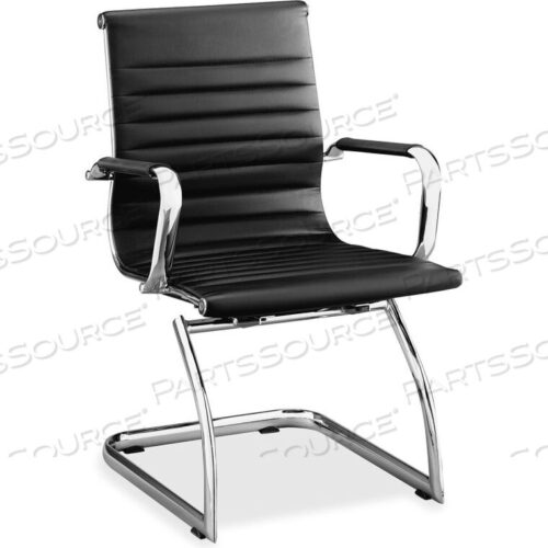OEM#: 59539MODERN CHAIR MID BACK LEATHER ГОСТЕВОЙ КРЕСЛО - ЧЕРНЫЙ - 2/УПАКОВКА от Lorell