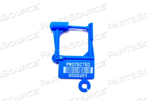 ОДНОРАЗМЕРНЫЙ НАВЕСНОЙ ЗАМОК II: ЗАЩИТА ЛАЗЕРНОЙ ГРАВИРОВКОЙ, ШТРИХ-КОД 128, 7-ЗНАЧНЫЙ ЧИТАЕМЫЙ ЧЕЛОВЕКОМ НОМЕР (СИНИЙ)