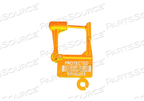 ОДНОРАЗМЕРНЫЙ НАВЕСНОЙ ЗАМОК II: ЗАЩИТА ЛАЗЕРНОЙ ГРАВИРОВКОЙ, ШТРИХ-КОД 128, 7-ЗНАЧНЫЙ ЧИТАЕМЫЙ ЧЕЛОВЕКОМ НОМЕР (ЖЕЛТЫЙ)