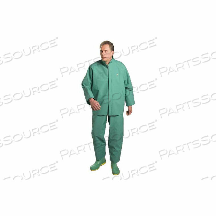 OEM#: 710502X00CHEMTEX ЗЕЛЕНЫЙ КОМБИНЕЗОН, ОДНОТОННЫЙ СПЕРЕДИ, ПВХ НА ПОЛИЭСТЕРЕ, 2XL от Dunlop