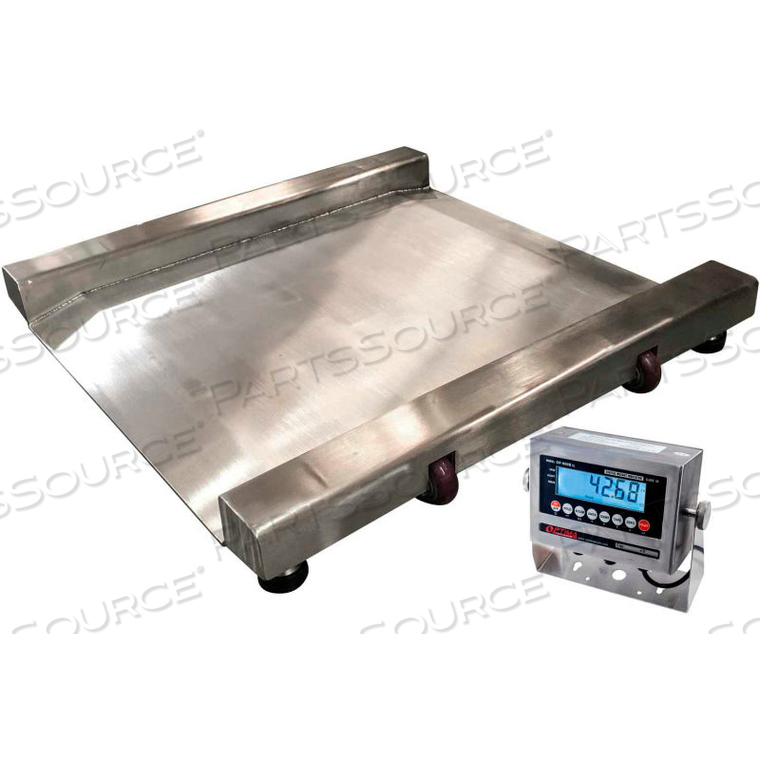 OEM#: OP-917-SS-PT-SQ-2000LED917 СЕРИЯ ПРОЧНЫЕ ВЕСЫ ДЛЯ МОЙКИ ИЗ НЕРЖАВЕЮЩЕЙ СТАЛИ СО СВЕТОДИОДНЫМ ИНДИКАТОРОМ, 2000 ФУНТОВ X 0,5 ФУНТА от Optima Scale Mfg Inc.