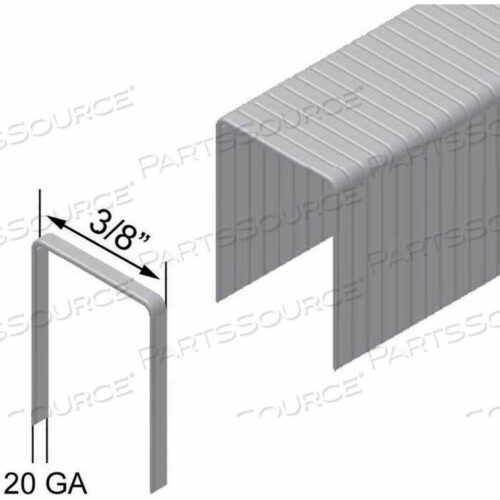 OEM#: PF08CNK-S1820 GAUGE STAPLE - 5/16 LENGTH - 3/8 CROWN - GALVANIZED STEEL - PKG OF 100000 by Prebena