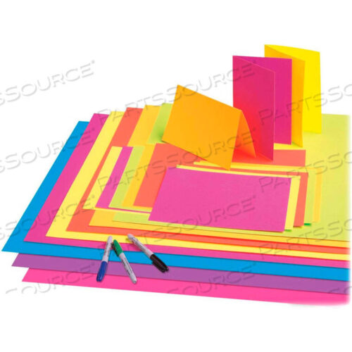 OEM#: 54111FADE-RESISTANT POSTER BOARD, 22W X 28H, NEON LIME, 25/CARTON by Pacon