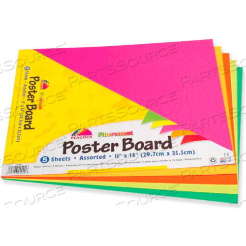 ПЛАКАТ ИЗ ПЕРЕРАБАТЫВАЕМЫХ МАТЕРИАЛОВ, 11 Ш X 14 В, АССОРТИ, 5 ШТ./УПАКОВКА