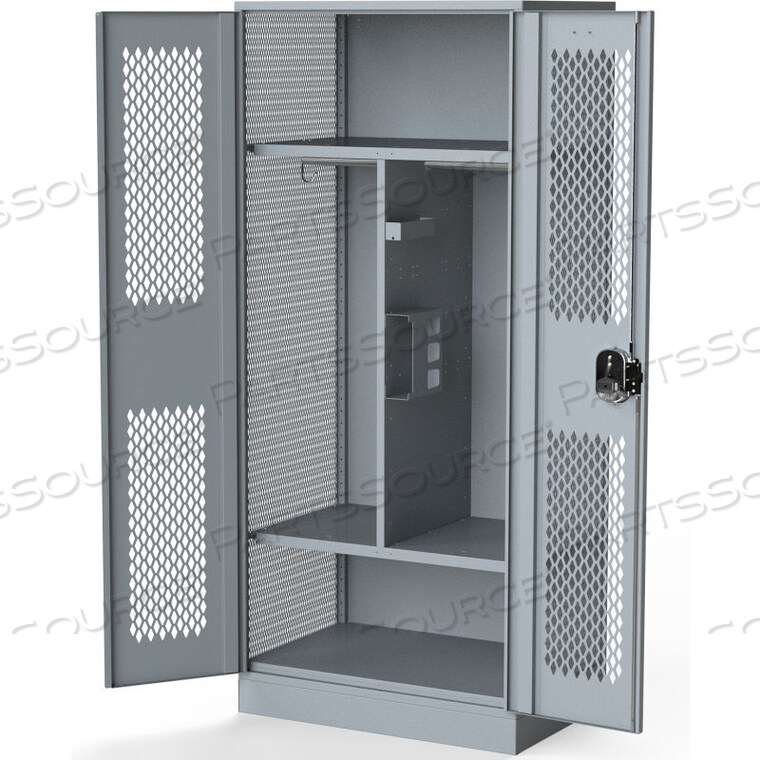 OEM#: 6GW48247202-028PATRIOT FULLY FRAMED GEAR LOCKER W/ 1 COAT ROD 48WX24DX72H, GRAY, ALL-WELDED by Penco Products