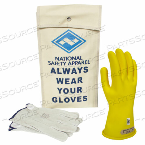 ARCGUARD CLASS 00 ARCGUARD РЕЗИНОВЫЕ ПЕРЧАТКИ VOLTAGE КОМПЛЕКТ, ЖЕЛТЫЙ, РАЗМЕР 10