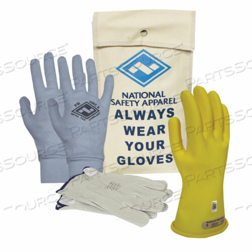 ARCGUARD CLASS 00 ARCGUARD РЕЗИНОВЫЕ НАПРЯЖЕНИЯ ПЕРЧАТКИ ПРЕМИУМ КОМПЛЕКТ, ЖЕЛТЫЕ, РАЗМЕР 10