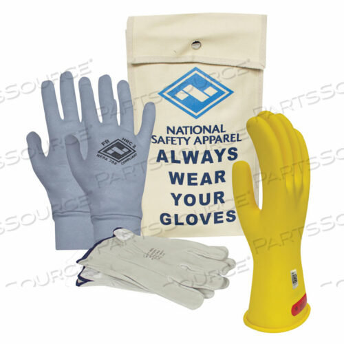 ARCGUARD КЛАСС 0 ARCGUARD РЕЗИНОВЫЕ НАПРЯЖЕНИЯ ПЕРЧАТКИ ПРЕМИУМ НАБОР, ЖЕЛТЫЕ, РАЗМЕР 11