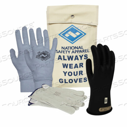 ARCGUARD КЛАСС 0 ARCGUARD РЕЗИНОВЫЕ НАПРЯЖЕНИЯ ПЕРЧАТКИ ПРЕМИУМ КОМПЛЕКТ, ЧЕРНЫЕ, РАЗМЕР 12