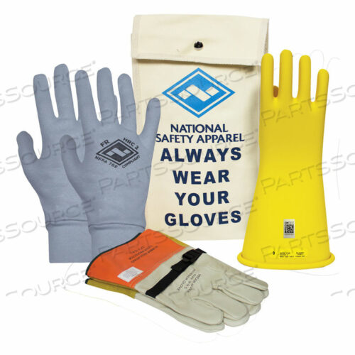 ARCGUARD CLASS 2 РЕЗИНОВЫЕ ПЕРЧАТКИ VOLTAGE PREMIUM KIT, ЖЕЛТЫЕ, РАЗМЕР 8