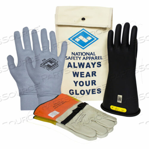 ARCGUARD CLASS 2 РЕЗИНОВЫЕ ПЕРЧАТКИ VOLTAGE PREMIUM KIT, ЧЕРНЫЕ, РАЗМЕР 12