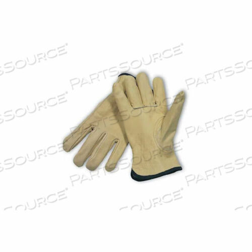 OEM#: 68-165/MTOP GRAIN COWHIDE DRIVERS GLOVES, KEYSTONE THUMB, QUALITY GRADE, M by Protective Industrial Products