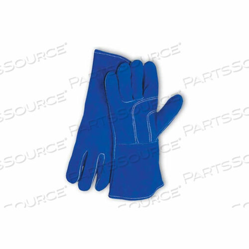 ПЕРЧАТКИ СВАРЩИКА, СИНИЕ BISON, ОТБОРНЫЙ КЛАСС ПЛЕЧЕЙ С ХЛОПКОВОЙ ПОДКЛАДКОЙ, СИНИЕ, ТОЛЬКО ДЛЯ ПРАВОЙ РУКИ