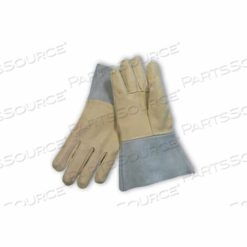 ПЕРЧАТКИ ДЛЯ СВАРКИ MIG TIG, ИЗ ВЫСОКОЙ ЗЕРНИСТОЙ СВИНЬЕЙ КОЖИ, МАНЖЕТЫ ИЗ СПИЛА, ТОЛЬКО ДЛЯ ЛЕВОЙ РУКИ, M