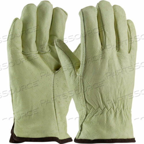 УТЕПЛЕННЫЕ ВОДИТЕЛЬСКИЕ ПЕРЧАТКИ ИЗ СВИНЬЕЙ КОЖИ С ВЫСОКОЙ ЗЕРНОВОЙ МАТЕРИАЛОМ, БЕЛЫЕ, С ТЕРМОСТОЙКОЙ ПОДКЛАДКОЙ, S