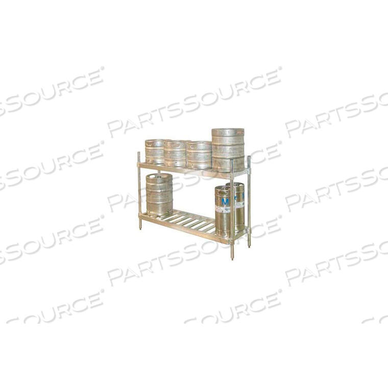 OEM#: KR204760-2KEG SHELVING/2-SHELF, I.D. W20 X 60L, O.D. W20 X 63-3/4L, АЛЮМИНИЙ от Prairie View Industries Inc.