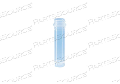 SCREW CAP MICRO TUBE, 10.8 MM DIA, POLYPROPYLENE, TRANSPARENT, 1.5 ML, 44 MM