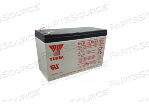 RECHARGEABLE BATTERY, 12 V, 8.5 AH, SEALED LEAD ACID/VALVE-REGULATED LEAD-ACID, 7 LB