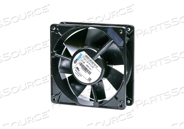 OEM#: W2G115-AD15-13DC ВЕНТИЛЯТОР, 12 В ПОСТОЯННОГО ТОКА, 4,5 Вт, ПРОИЗВОДИТЕЛЬНОСТЬ 118 КУБ. ФОН., 2800 ОБ./МИН., УРОВЕНЬ ЗВУКА 44 ДБ, АЛЮМИНИЙ, 38 ММ X 127 ММ X 127 ММ, СООТВЕТСТВУЕТ СТАНДАРТАМ CSA, UL, VDE от EBM-Papst Inc.