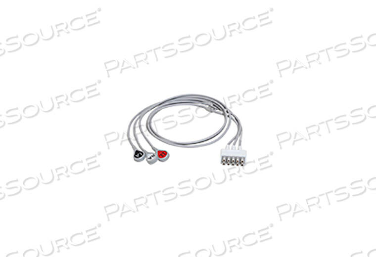Заменяет GE Medical Systems Information Technology (GEMSIT) 2106385-001КОМПЛЕКТ ПРОВОДОВ, SNAP, 3 ОТВЕДЕНИЯ