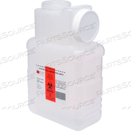 OEM#: 2201-LPBW-221,5 ГАЛЛОНА ГЕРМЕТИЧНЫЙ КОНТЕЙНЕР ДЛЯ ОСТРЫХ ПРЕПАРАТОВ С ЗАКРЫВАЮЩЕЙСЯ КРЫШКОЙ, ПРОЗРАЧНЫЙ, 22/CS от Sharps Compliance, Inc.