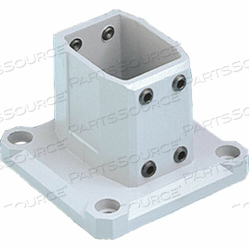 ФЛАНЕЦ НАСТЕННЫЙ/ОСНОВНОЙ КРОНШТЕЙН. Р. РЫЧАГ, ПОДХОДИТ ДЛЯ 45X60 ММ, АЛЮМИНИЙ/СВЕТЛО-СЕРЫЙ