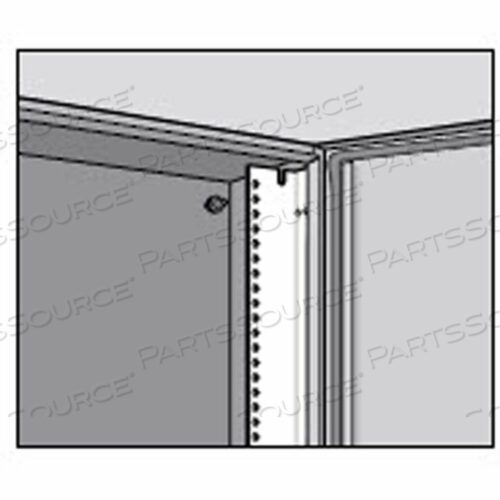УГОЛКИ СТОЙКИ, 16U, КОЛ-ВО 2, ПОДХОДИТ ДЛЯ A=30.00, СТАЛЬ/ЦИНК
