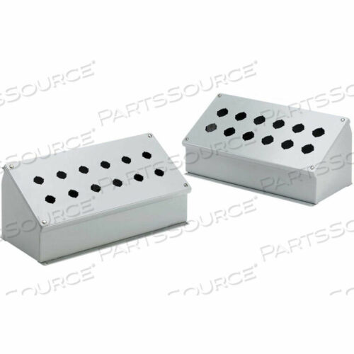 OEM#: E4SPBAMPUSH BUTTON ENCL, SLOPE FRONT, 4PB X 22,5MM, 7,78 X 6,47 IN. от Hoffman