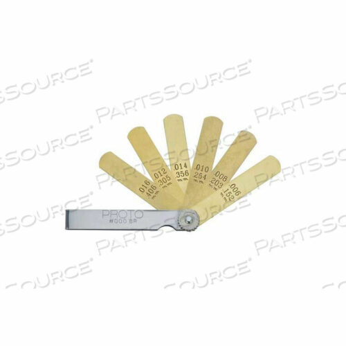 OEM#: J000BR6 BLADE NON-MAGNETIC FEELER GAUGE SET, 1/2 X 3 BLADES by Proto