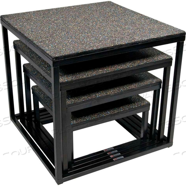 OEM#: 20610ПРЕМИУМ-КОРОБКИ ДЛЯ ТРЕНИРОВОК POWER-PLYO - НАБОР ИЗ 4 ПРЕДМЕТОВ - ЧЕРНЫЕ от Power Systems, Inc.