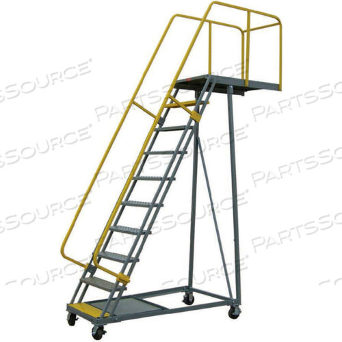 10 STEP STEEL ROLLING CANTILEVER PLATFORM, 24 STEP WIDTH
