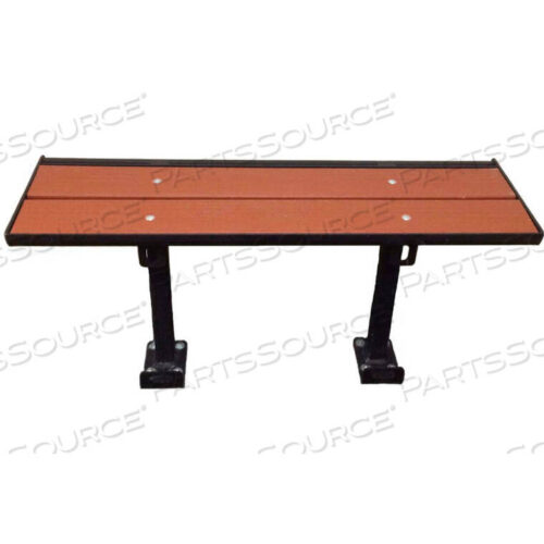 OEM#: PB5-NB-STD-LR-REDWOOD5-FT.КОМПОЗИТНОЕ ДРЕВЕСНОЕ СИДЕНИЕ СО СТАЛЬНОЙ КАРКАСОЙ, БЕЗ СПИНКИ - REDWOOD от Prisoner Bench LLC