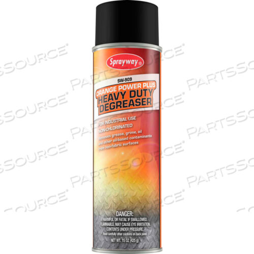 ORANGE POWER PLUS HEAVY DUTY DEGREASER, 20 УНЦИЙ. АЭРОЗОЛЬНЫЙ СПРЕЙ