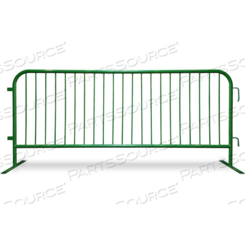 CROWDMASTER 1000 СТАЛЬНАЯ БАРРИКАДА, 100 Д X 43 В, ПЛОСКИЕ НОЖКИ, ЗЕЛЕНАЯ