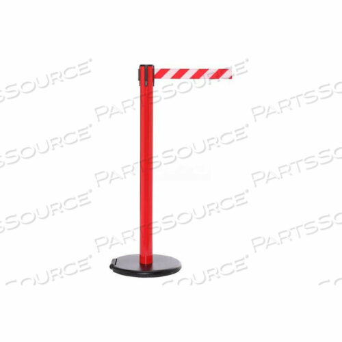 OEM#: SROL250R-RWNROLLERSAFETY 250 ВЫТЯГИВАЮЩИЙСЯ РЕМЕНЬ БАРЬЕР, 40 КРАСНЫХ СТОЛБОВ, 11 КРАСНО-БЕЛЫХ ЛЕНТОВ ЗАПРЕЩЕННОГО ВХОДА от Queue Solutions LLC
