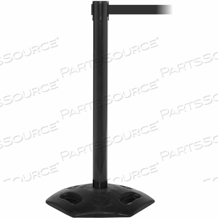 OEM#: WMR300B-YBA160WEATHERMASTER 300 RETRACTABLE BELT BARRIER, 40 BLACK POST, 16 YELLOW AUTHORIZED ACCESS ONLY BELT by Queue Solutions LLC