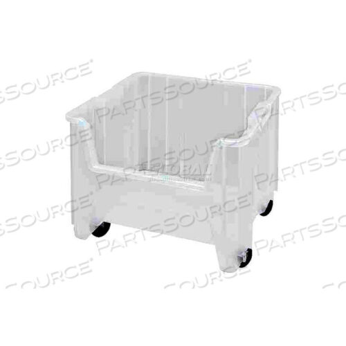 OEM#: QGH805MOBCLМОБИЛЬНЫЙ БОЛЬШОЙ ПРОЧНЫЙ ШТАБЕЛИРОВАННЫЙ ЯЩИК, 16-1/2 Ш x 17-1/2 Г x 16 В, ПРОЗРАЧНЫЙ от Quantum Storage Systems
