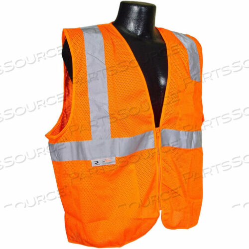 OEM#: SV2ZOMMSV2Z СЕТЧАТЫЙ ЖИЛЕТ БЕЗОПАСНОСТИ ЭКОНОМ КЛАССА 2 С ЗАСТЕЖКОЙ-МОЛНИЕЙ, СВЕТООТРАЖАЮЩИЙ ОРАНЖЕВЫЙ, размер M от Radians