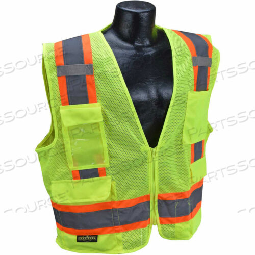 OEM#: SV6G4XTYPE R CLASS 2 TWO-TONE SURVEYOR SAFETY VEST, 4XL, GREEN by Radians