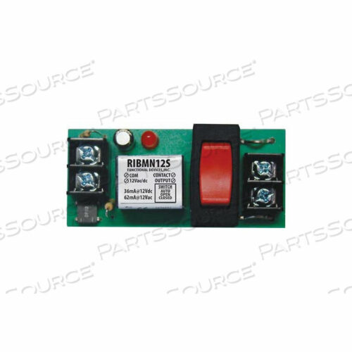 OEM#: RIBMN12РЕЛЕ ДЛЯ МОНТАЖА НА ПОЛОСУ, 2,75, 15 А, SPST, 12 В переменного/постоянного тока, ОБХОД ОТ RIB