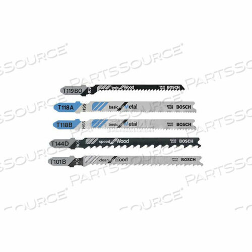 OEM#: НАБОР ЛОПИКОВЫХ ПИЛОК T500T-SHANK, ПРОФЕССИОНАЛЬНЫЙ КЛАСС, 10 ПРЕДМЕТОВ от Bosch Tools