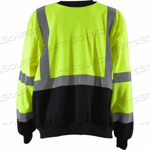OEM#: LBCSW-C3-LHIVIS ТОЛСТОВКА С КРУГЛЫМ ВЫРЕЗОМ, ANSI КЛАСС 3, ФЛИС, ЛАЙМ/ЧЕРНЫЙ, L от Petra Roc Inc